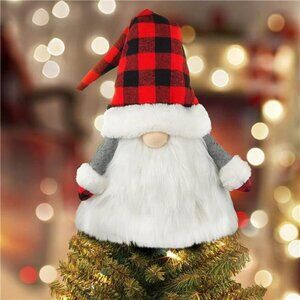 Gnome Christmas Tree Topper, Scandinavian Santa Gnome Christmas Decorations, 27